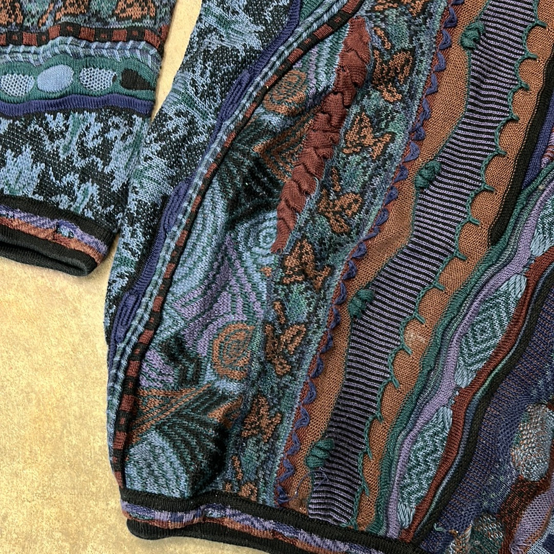 Vintage Tundra Canada Multicolor Wool Coogi Style Sweater Size XLT