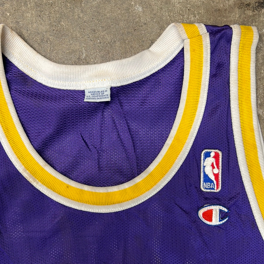 Vintage Los Angeles Lakers Shaquille O’Neal 90’s Champion Jersey Size 44