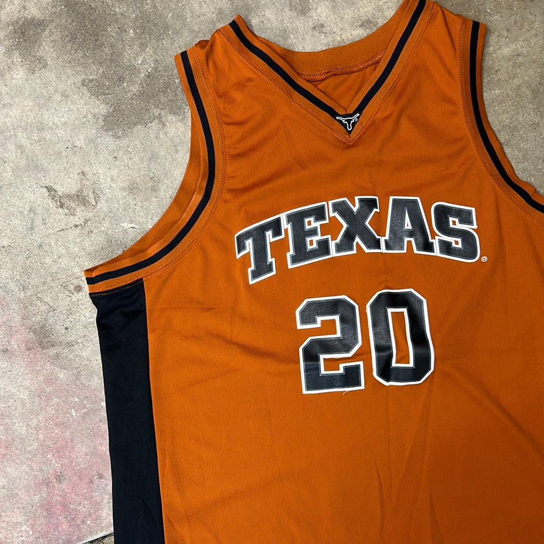 Vintage Texas Longhorns Foot Locker Basketball Jersey