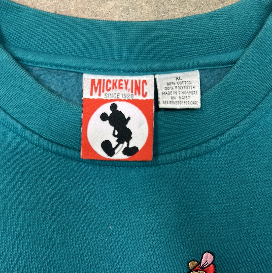 Vintage Winnie the Pooh & Friends Ice Skating Walt Disney Sweatshirt XL