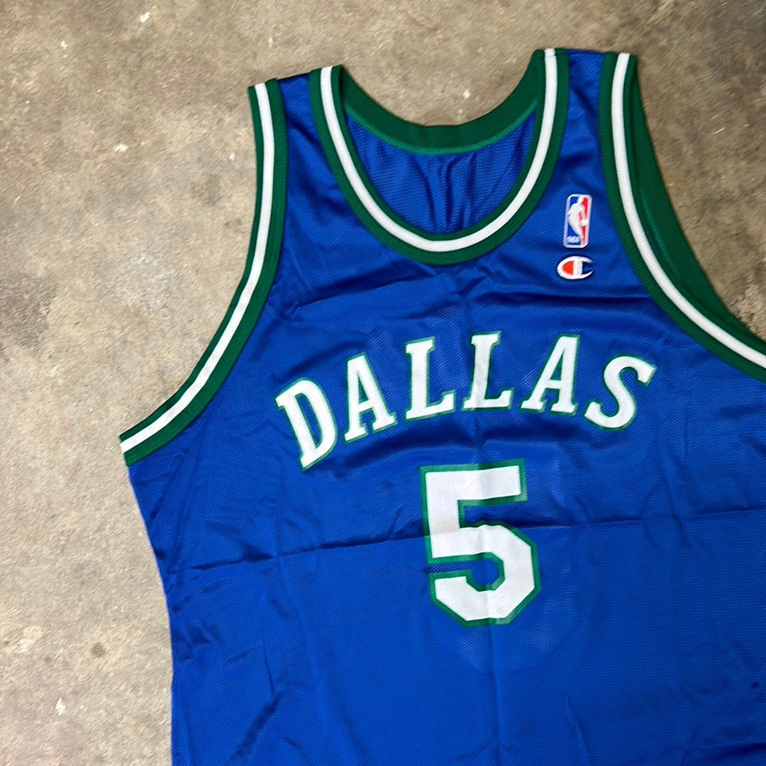 Vintage Dallas Mavericks Jason Kidd Champion Jersey Size 48