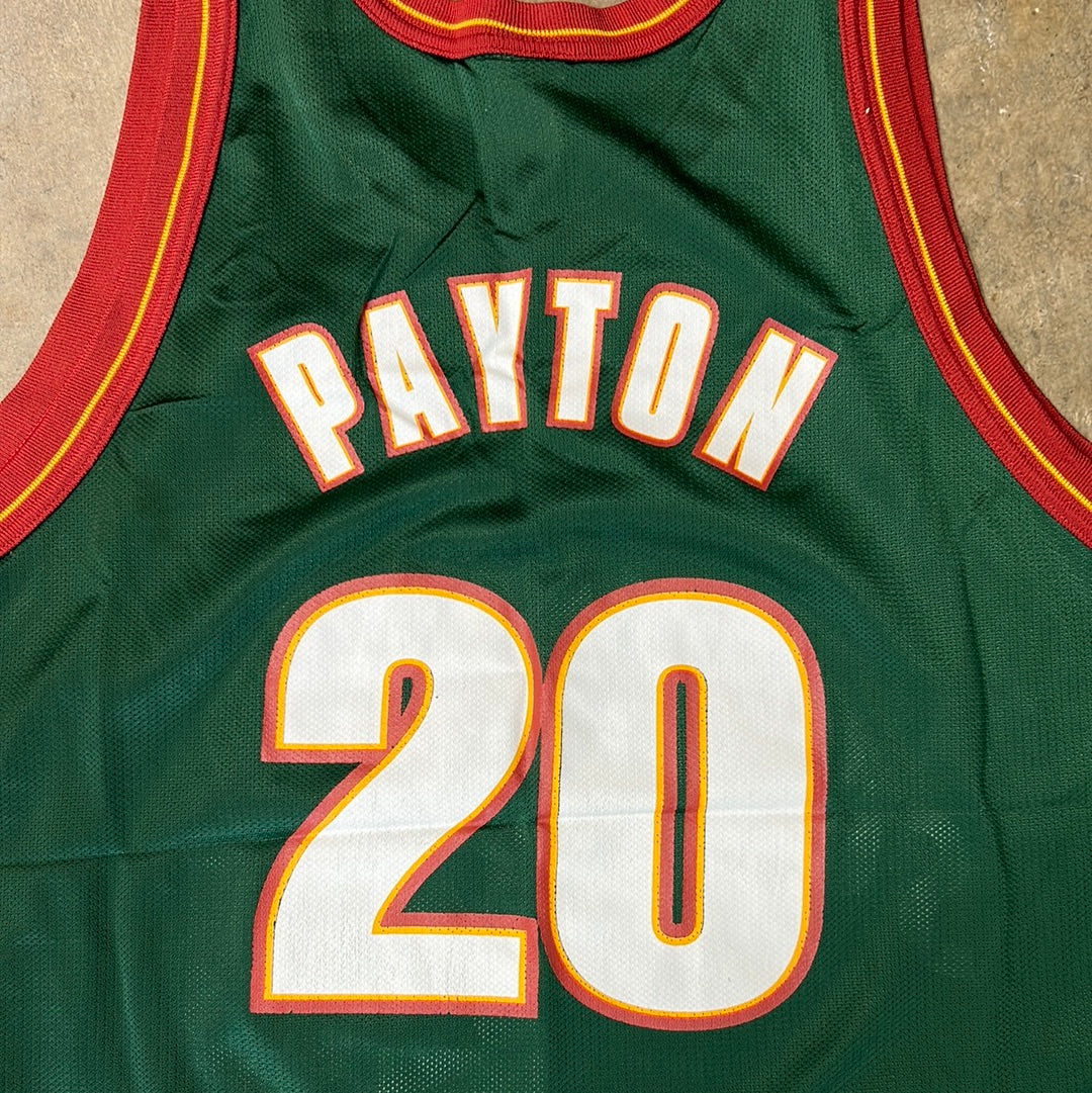 Vintage Sonics Gary Payton Champion Jersey Size 48