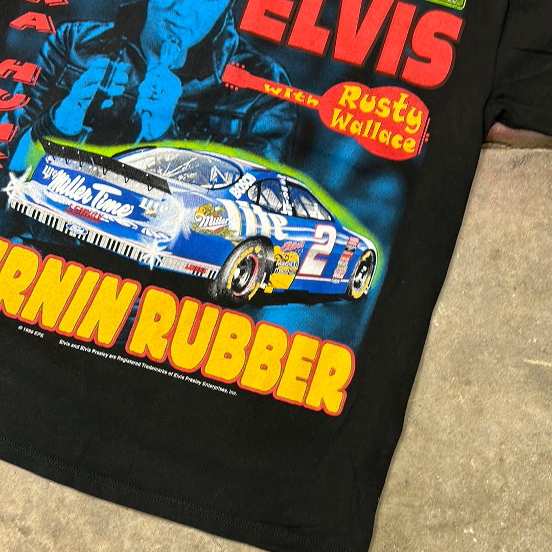 Vintage Elvis NASCAR T-Shirt Medium