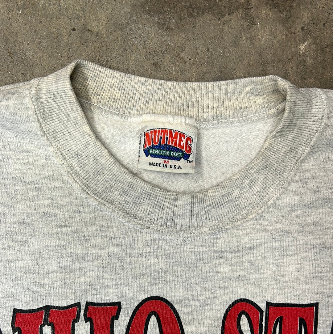 Vintage Nutmeg Ohio State Sweatshirt Grey Medium