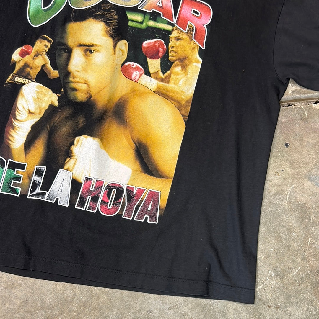 Vintage Oscar De La Hoya Double Sided T-Shirt Size XL