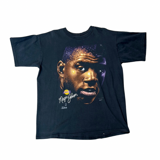 Vintage Big Face Salem Magic Johnson Lakers T-Shirt XL