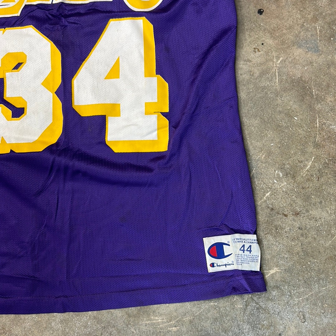 Vintage Los Angeles Lakers Shaquille O’Neal 90’s Champion Jersey Size 44