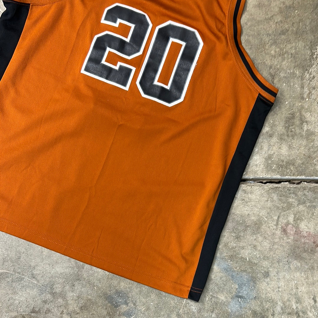 Vintage Texas Longhorns Foot Locker Basketball Jersey