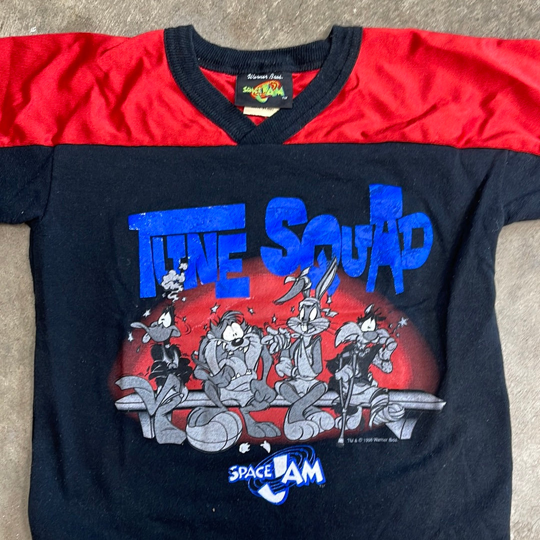 Vintage Kids 1996 Space Jam Tune Squad shirt