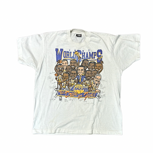 Vintage 1987 Lakers Championship T-Shirt L/XL