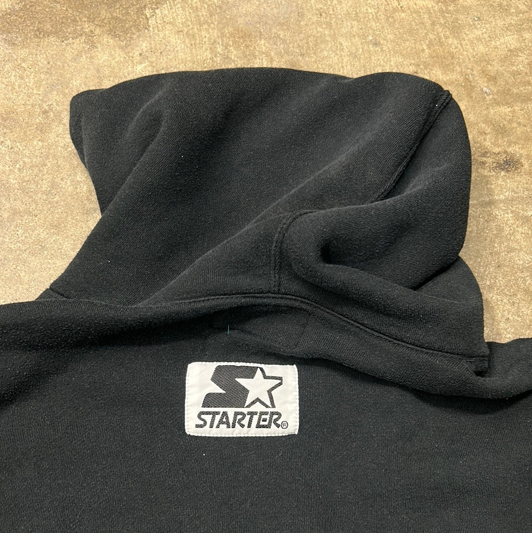 Vintage Starter Raiders Script Hoodie XL