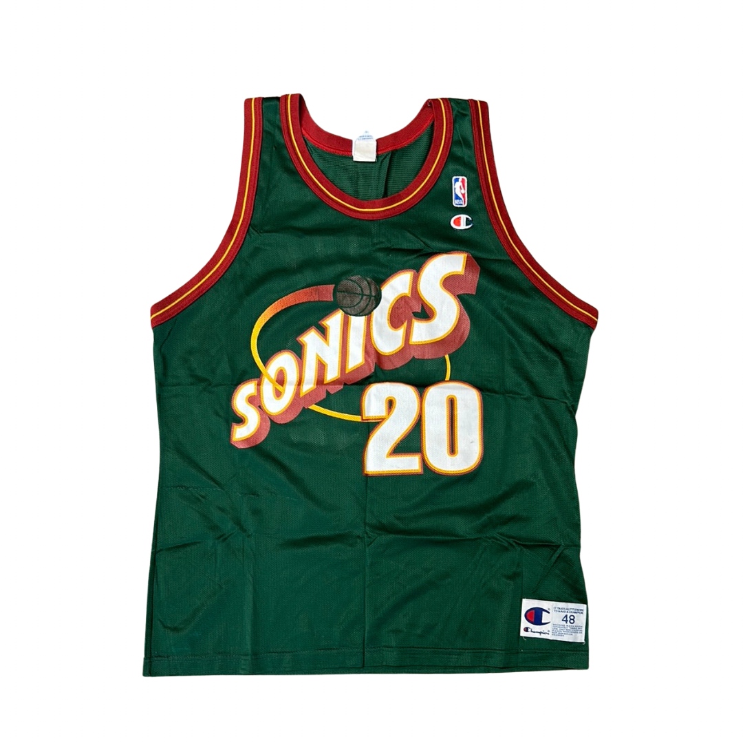 Vintage Sonics Gary Payton Champion Jersey Size 48