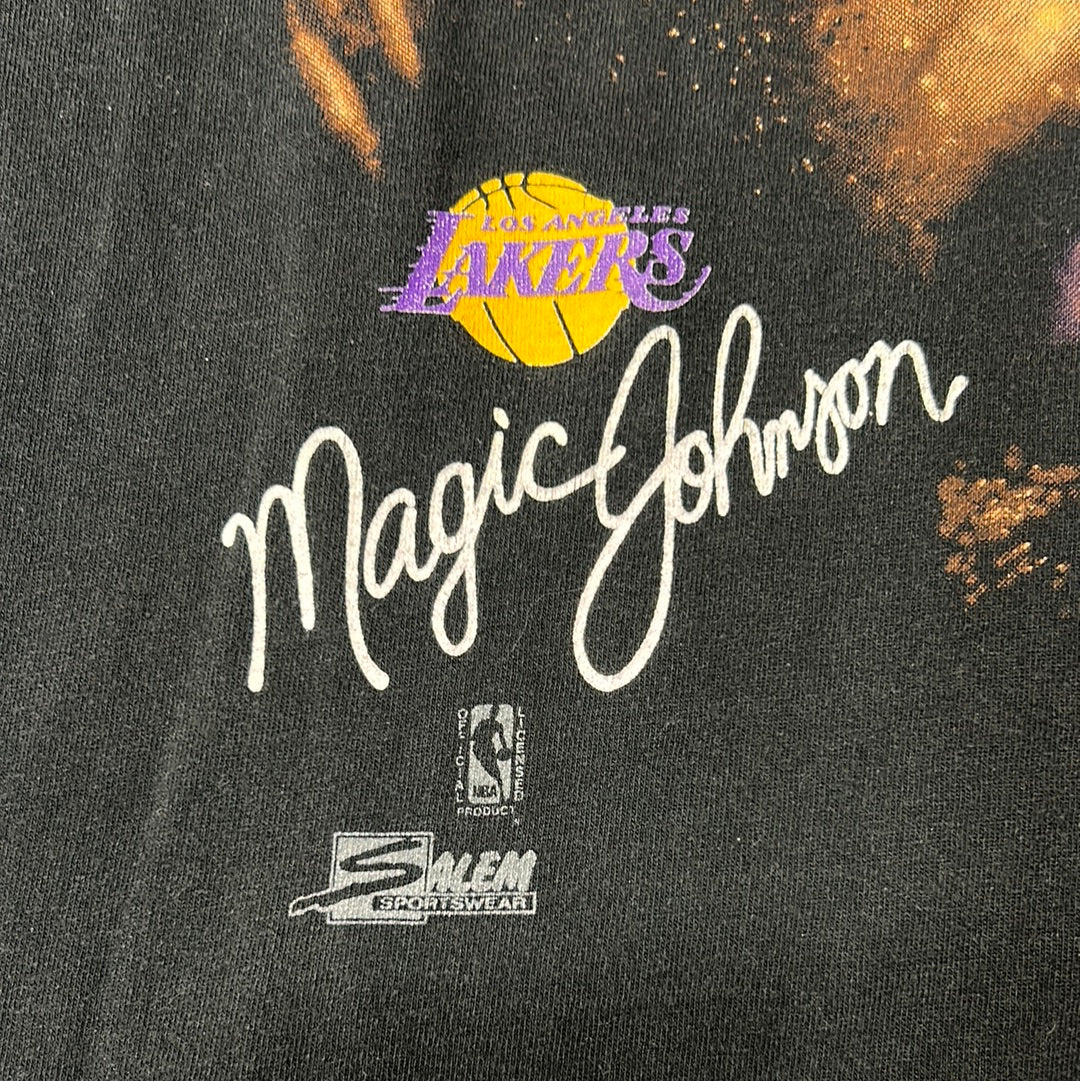 Vintage Big Face Salem Magic Johnson Lakers T-Shirt XL