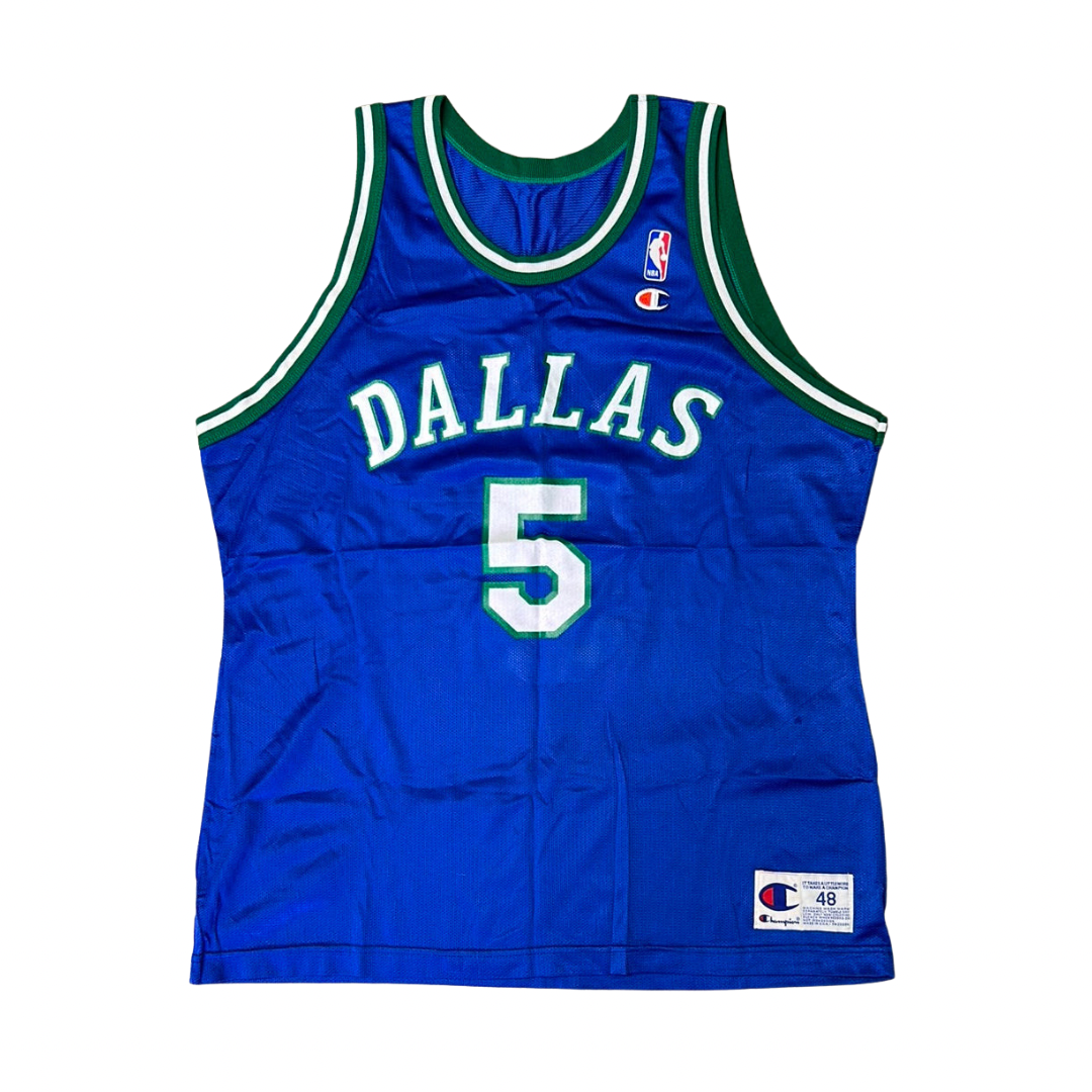 Vintage Dallas Mavericks Jason Kidd Champion Jersey Size 48