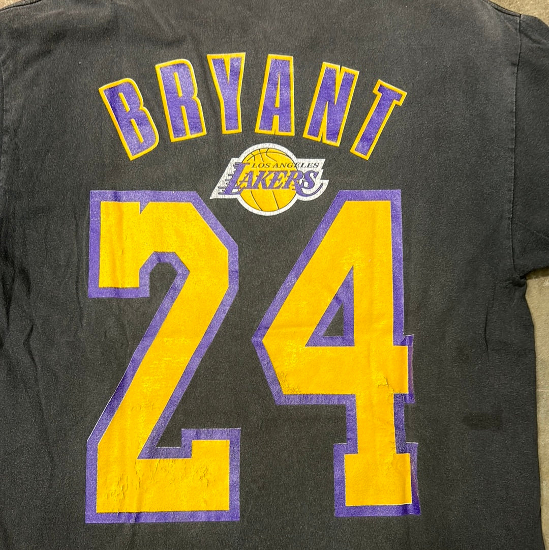 Vintage Kobe Bryant Los Angeles Lakers Double Sided T-Shirt L/XL