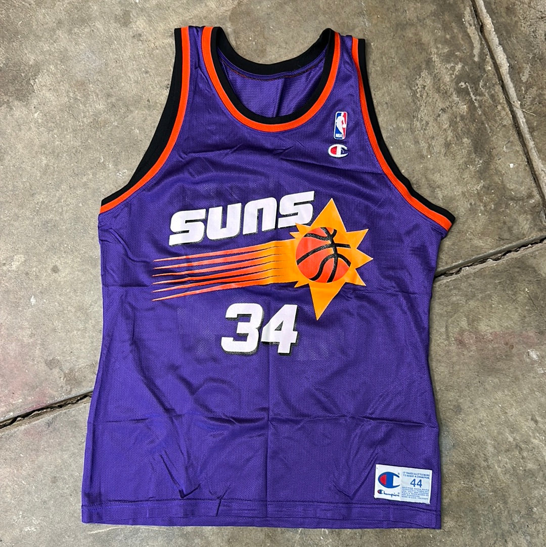 Vintage Phoenix Suns Charles Barkley Champion Jersey Size 44