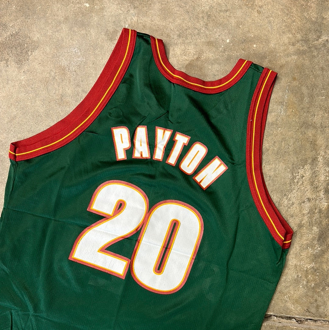 Vintage Sonics Gary Payton Champion Jersey Size 48