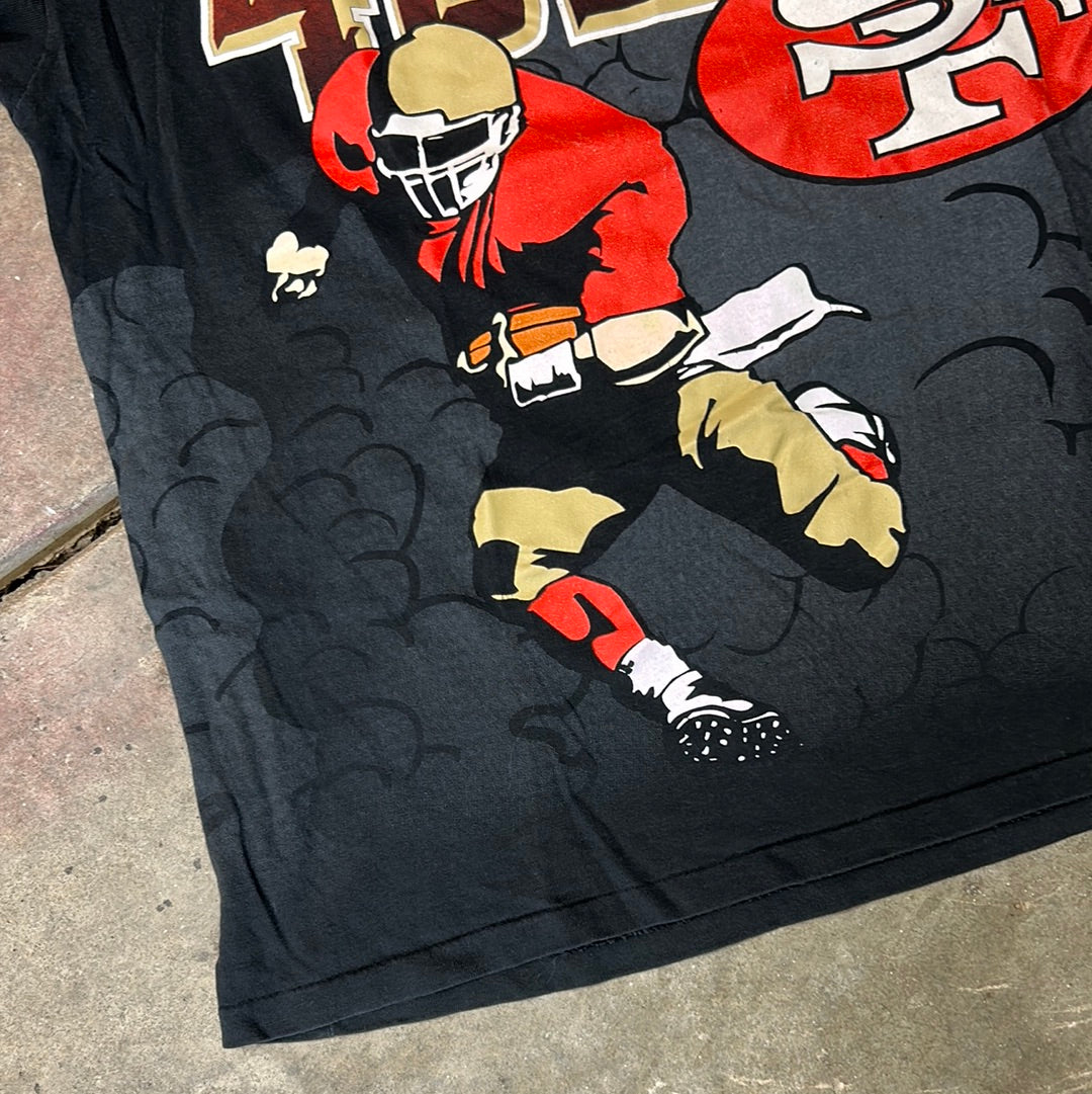 Rare Vintage 49ers T-Shirt Size L (Double sided, Single Stitched)