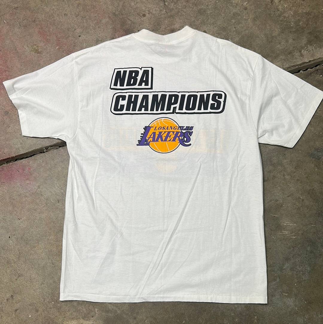 Vintage 2000 Los Angeles Lakers Championship Double Sided T-Shirt XL