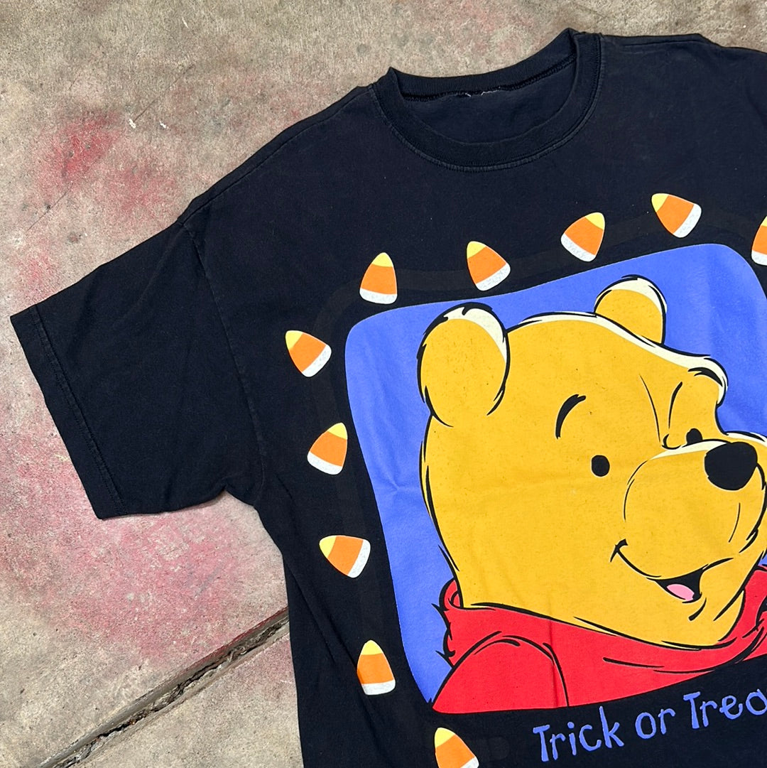 Vintage Disney Winnie the Pooh Halloween Trick or Treat T-Shirt XL