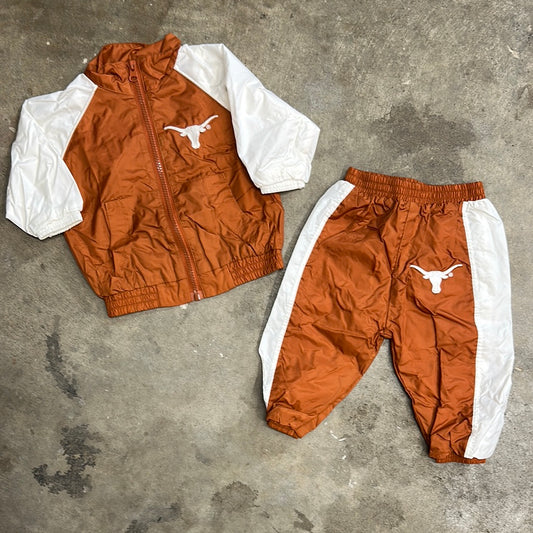 Vintage Kids Texas Longhorns Tracksuit Set 6-9 Months