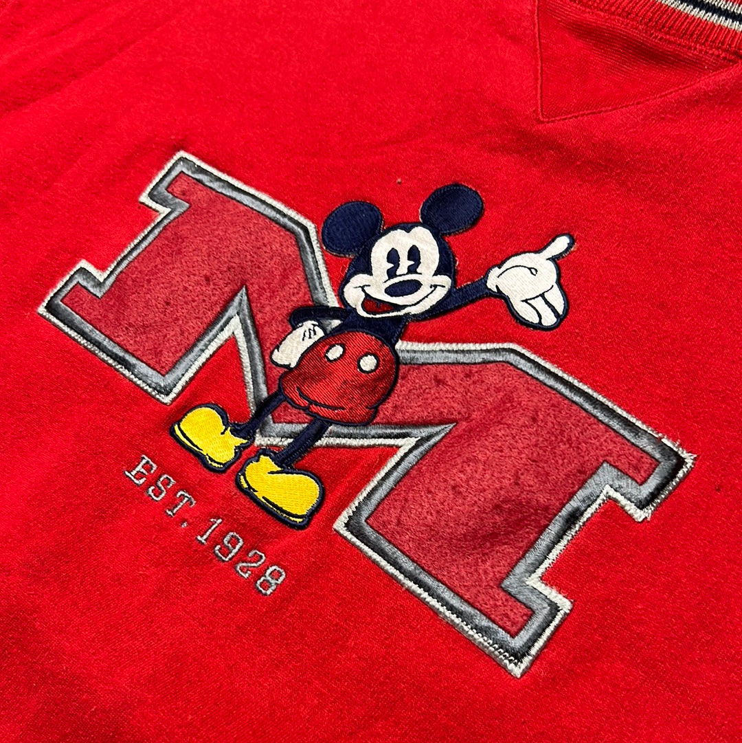 Vintage Disney Mickey Mouse Embroidered Sweatshirt Large