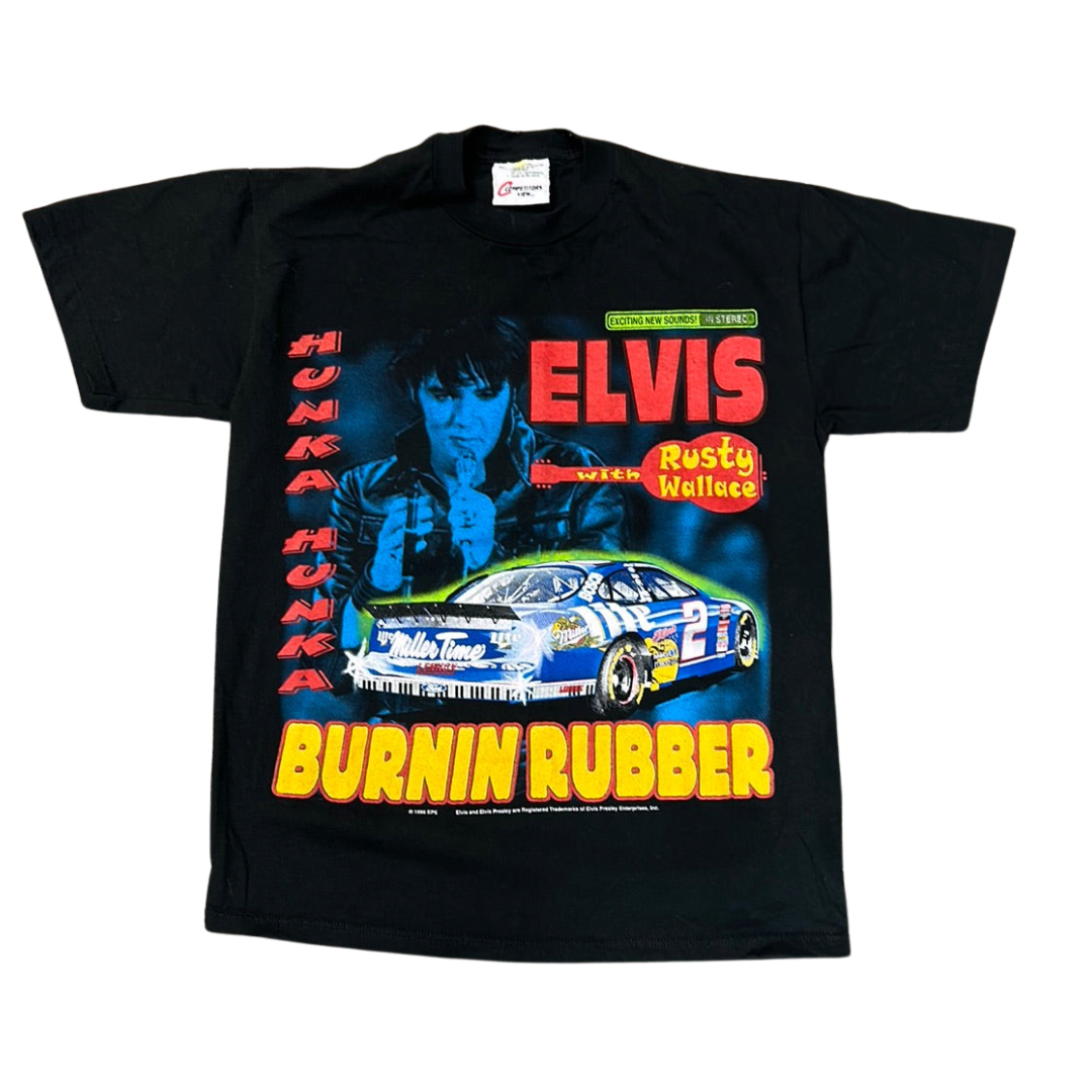 Vintage Elvis NASCAR T-Shirt Medium