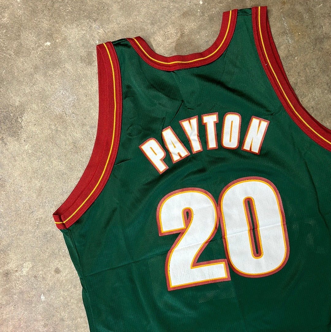 Vintage Sonics Gary Payton Champion Jersey Size 48