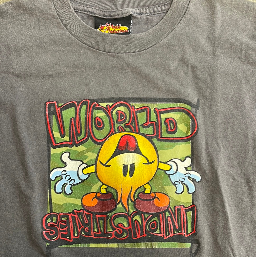 Vintage Kids World Industries Shirt Flame boy