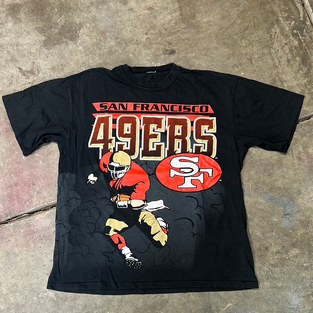 Rare Vintage 49ers T-Shirt Size L (Double sided, Single Stitched)