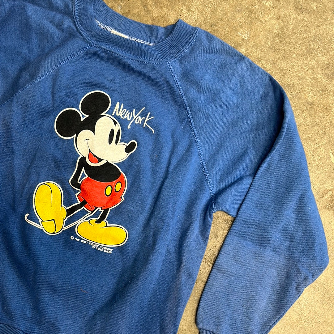 Vintage Kids Disney Mickey Mouse Sweatshirt YTH 14-16