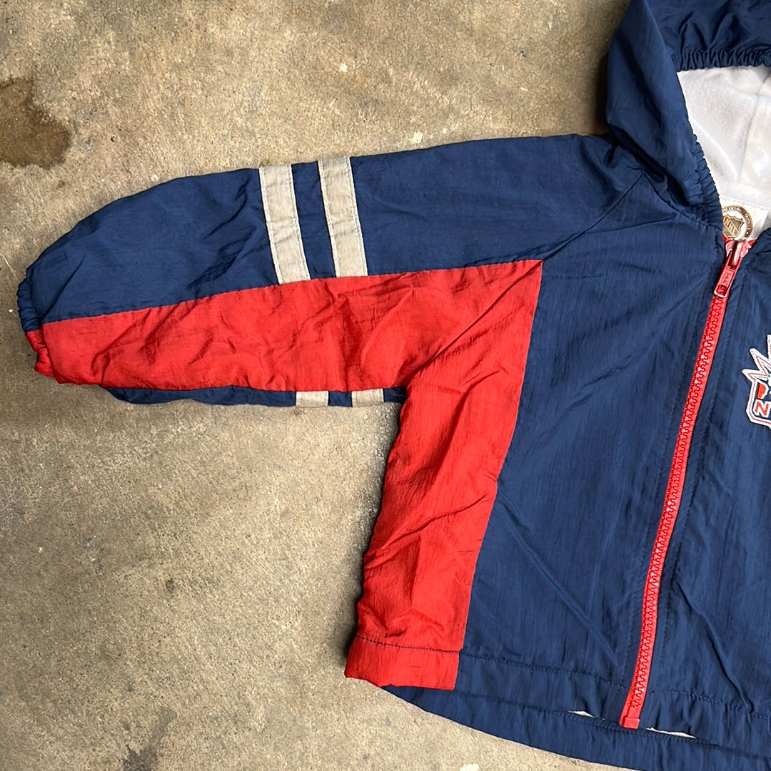 Vintage Kids NY Rangers Windbreaker Jacket 24 Months