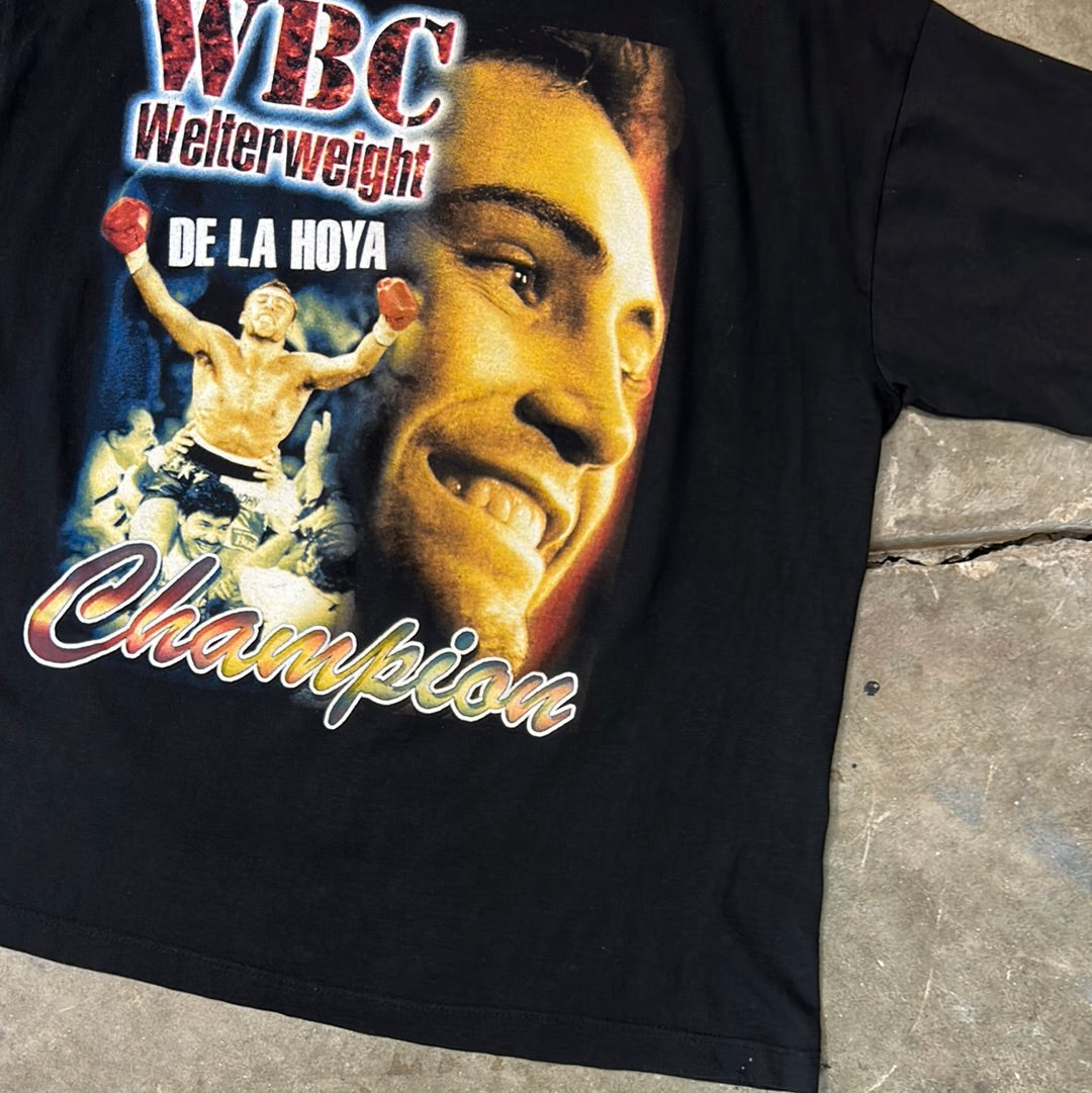 Vintage Oscar De La Hoya Double Sided T-Shirt Size XL