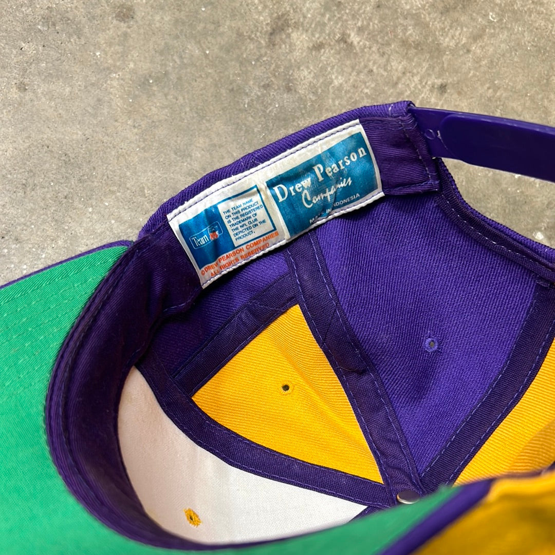 Vintage Minnesota Vikings Cut and Sew Snapback Hat