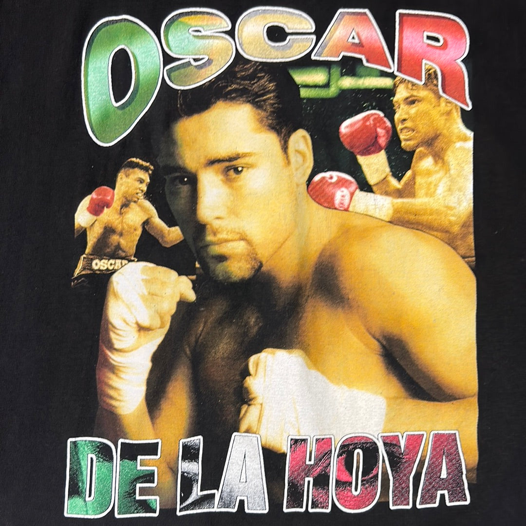 Vintage Oscar De La Hoya Double Sided T-Shirt Size XL