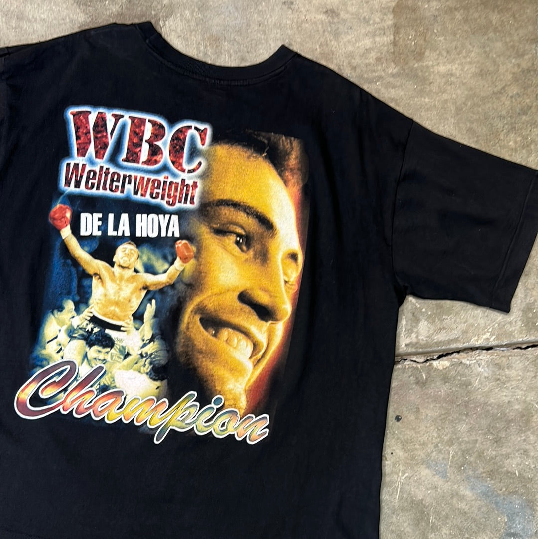 Vintage Oscar De La Hoya Double Sided T-Shirt Size XL