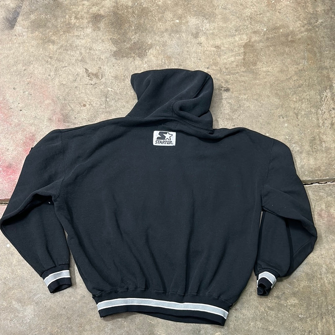 Vintage Starter Raiders Script Hoodie XL