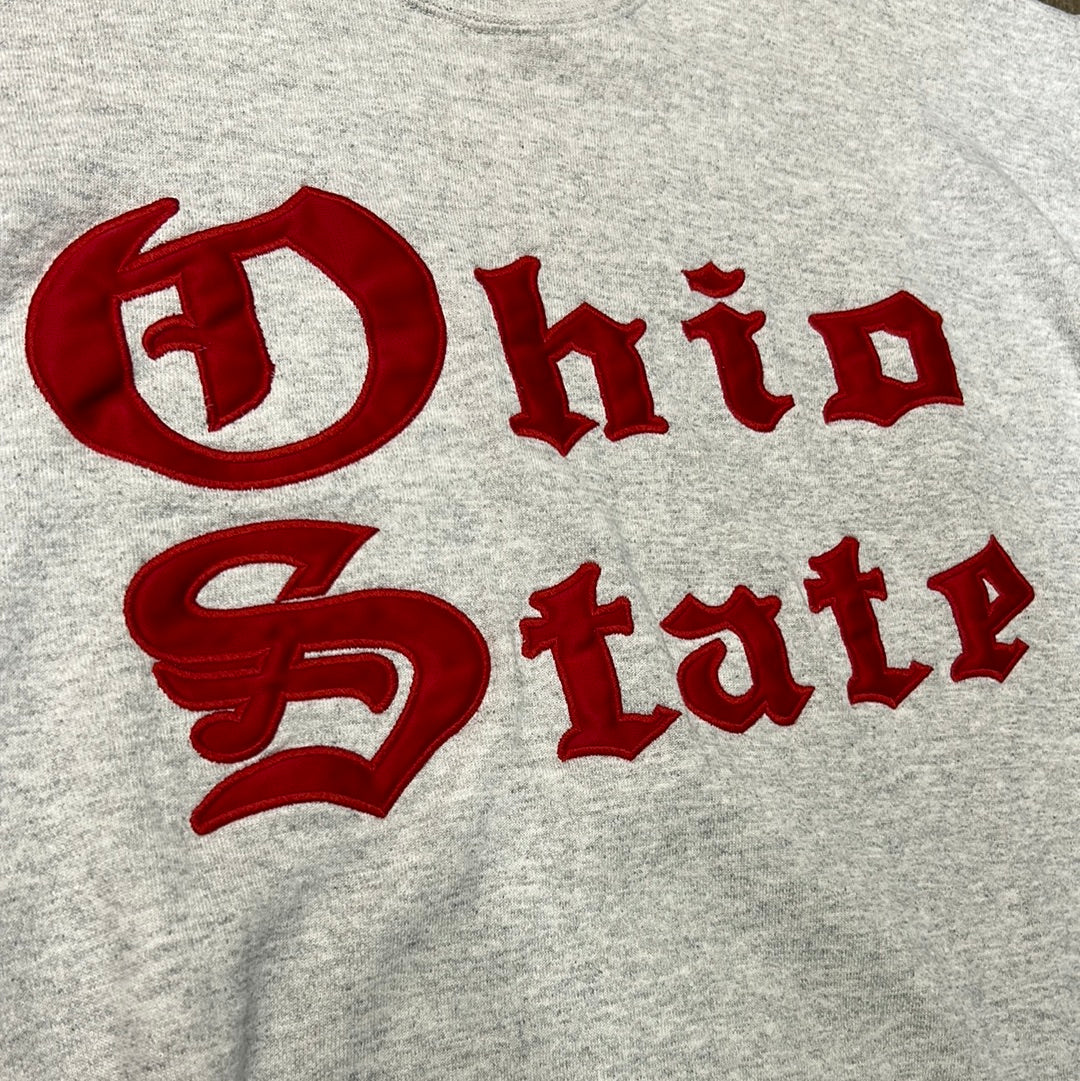 Vintage Champion Ohio State Old English Sweatshirt Grey Large