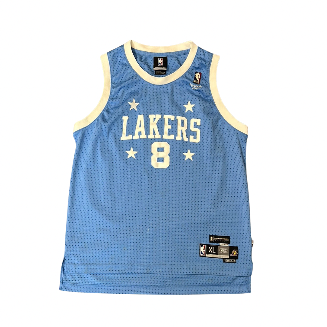 Vintage Kobe Bryant #8 Los Angeles Lakers Blue Reebok Jersey Size Youth XL