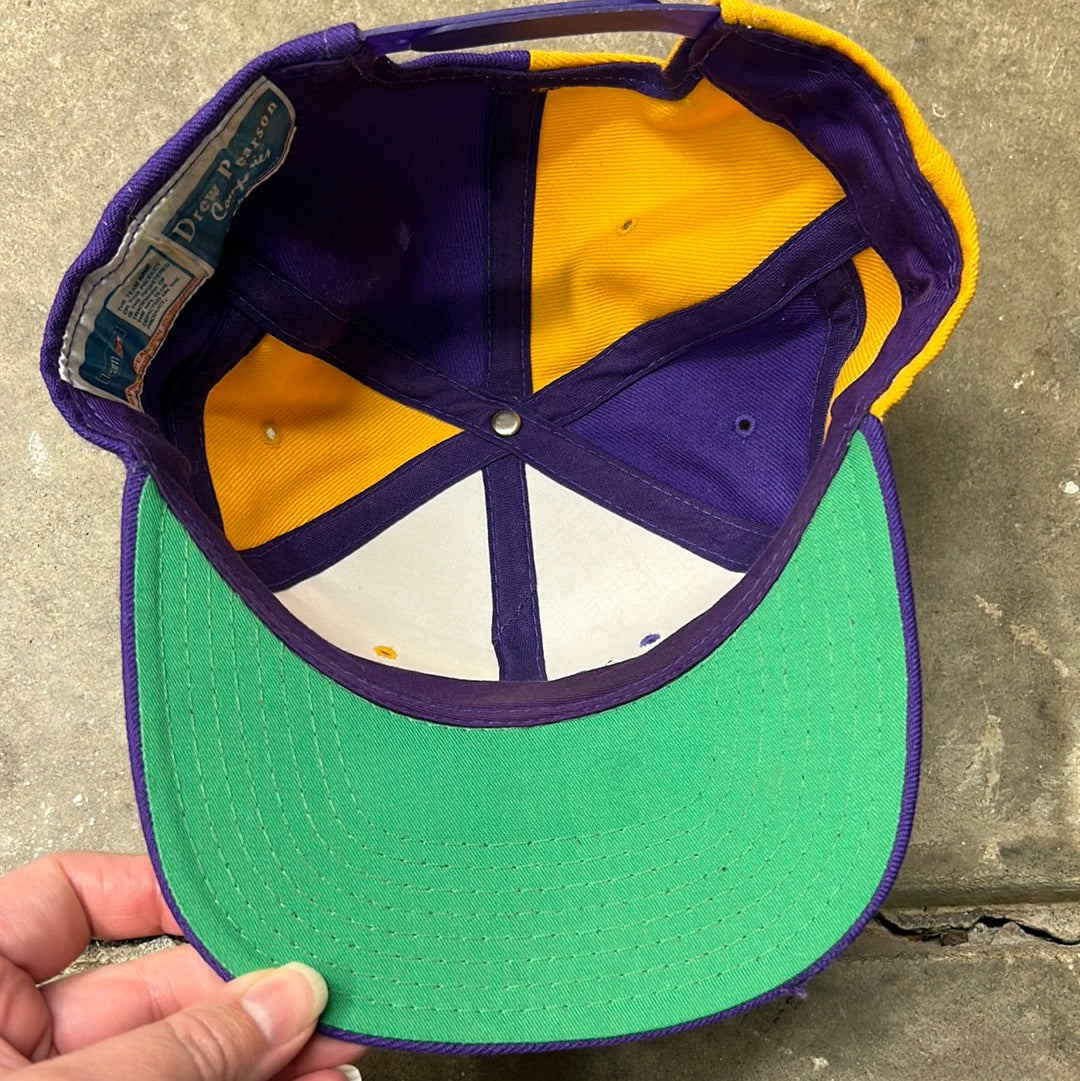 Vintage Minnesota Vikings Cut and Sew Snapback Hat