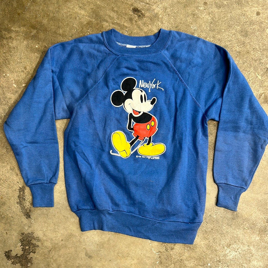 Vintage Kids Disney Mickey Mouse Sweatshirt YTH 14-16