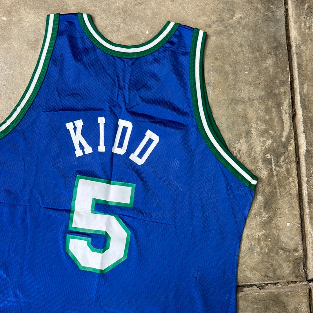 Vintage Dallas Mavericks Jason Kidd Champion Jersey Size 48