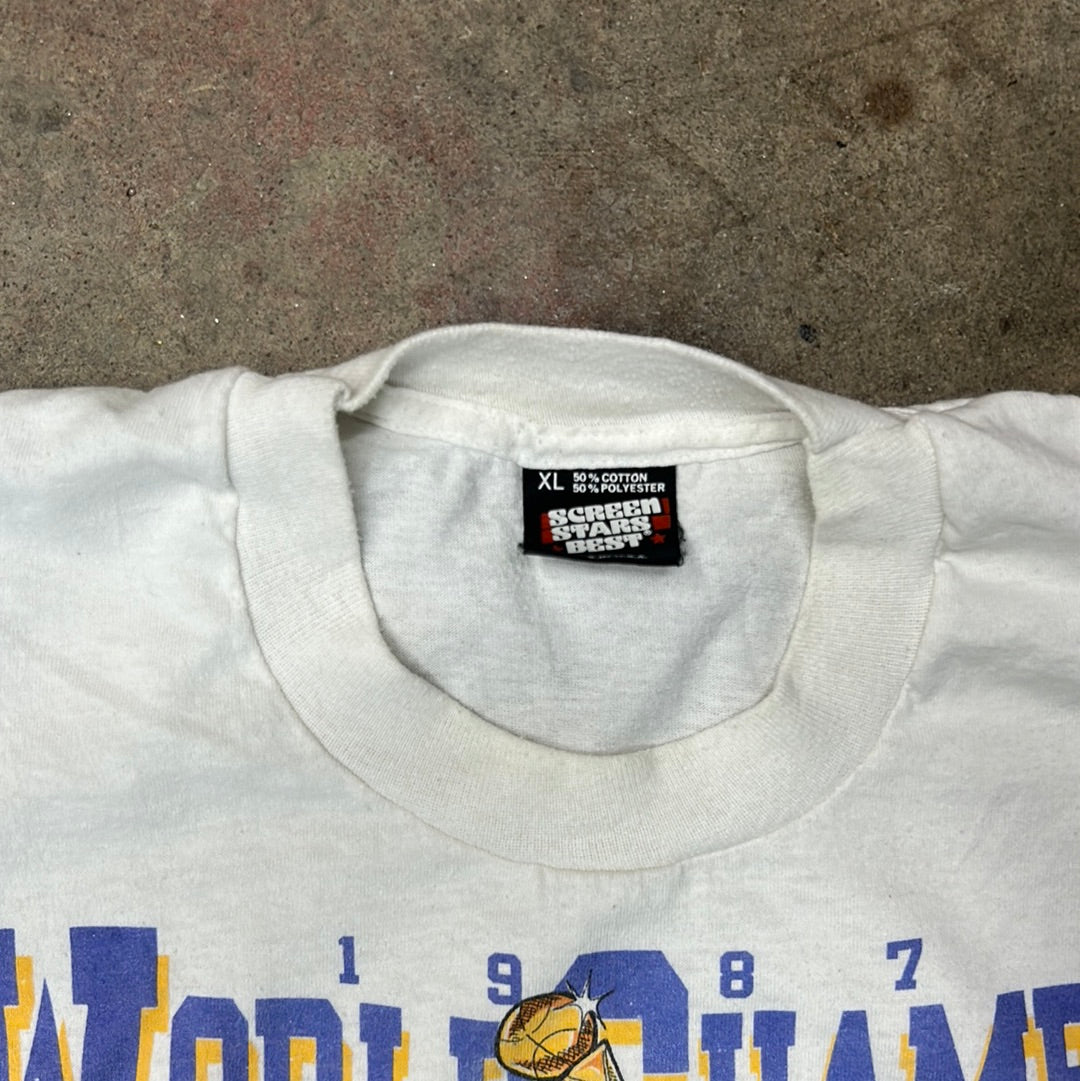 Vintage 1987 Lakers Championship T-Shirt L/XL