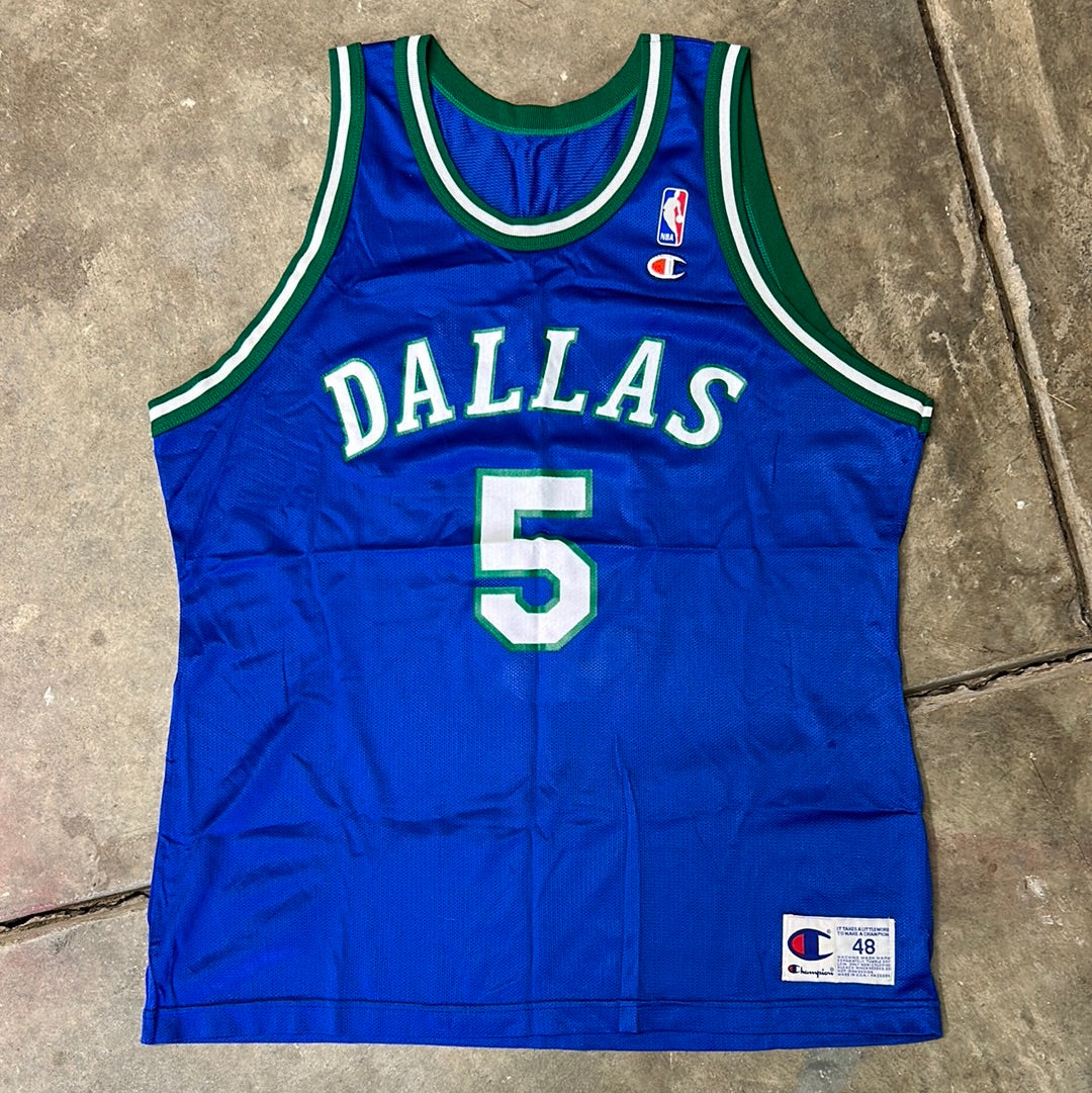 Vintage Dallas Mavericks Jason Kidd Champion Jersey Size 48