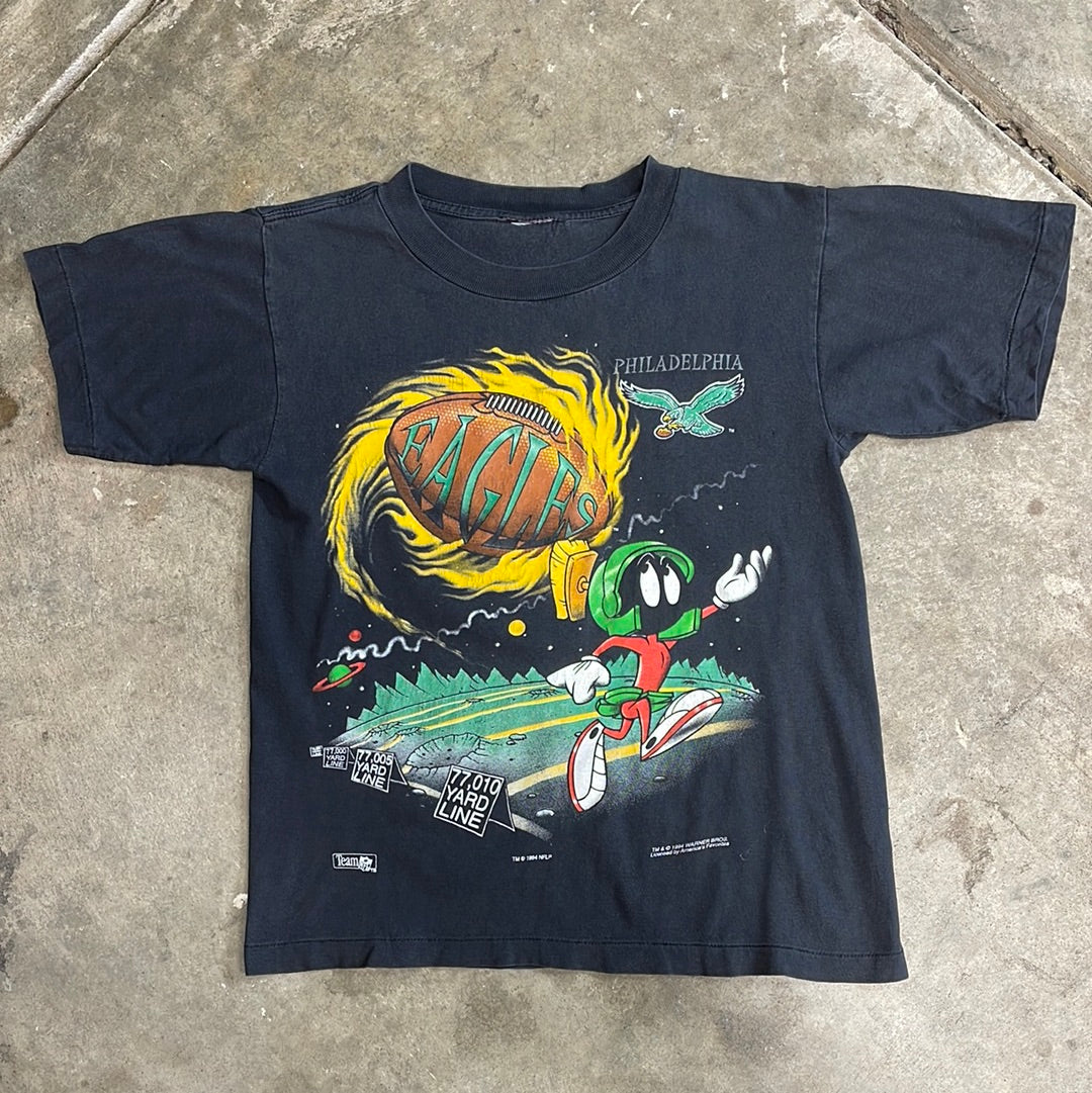 Vintage Kids 1994 Marvin The Martian Eagles shirt