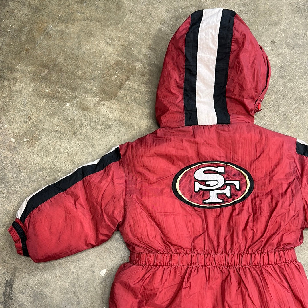 Vintage San Francisco 49ers Kids Parka Jacket 2T