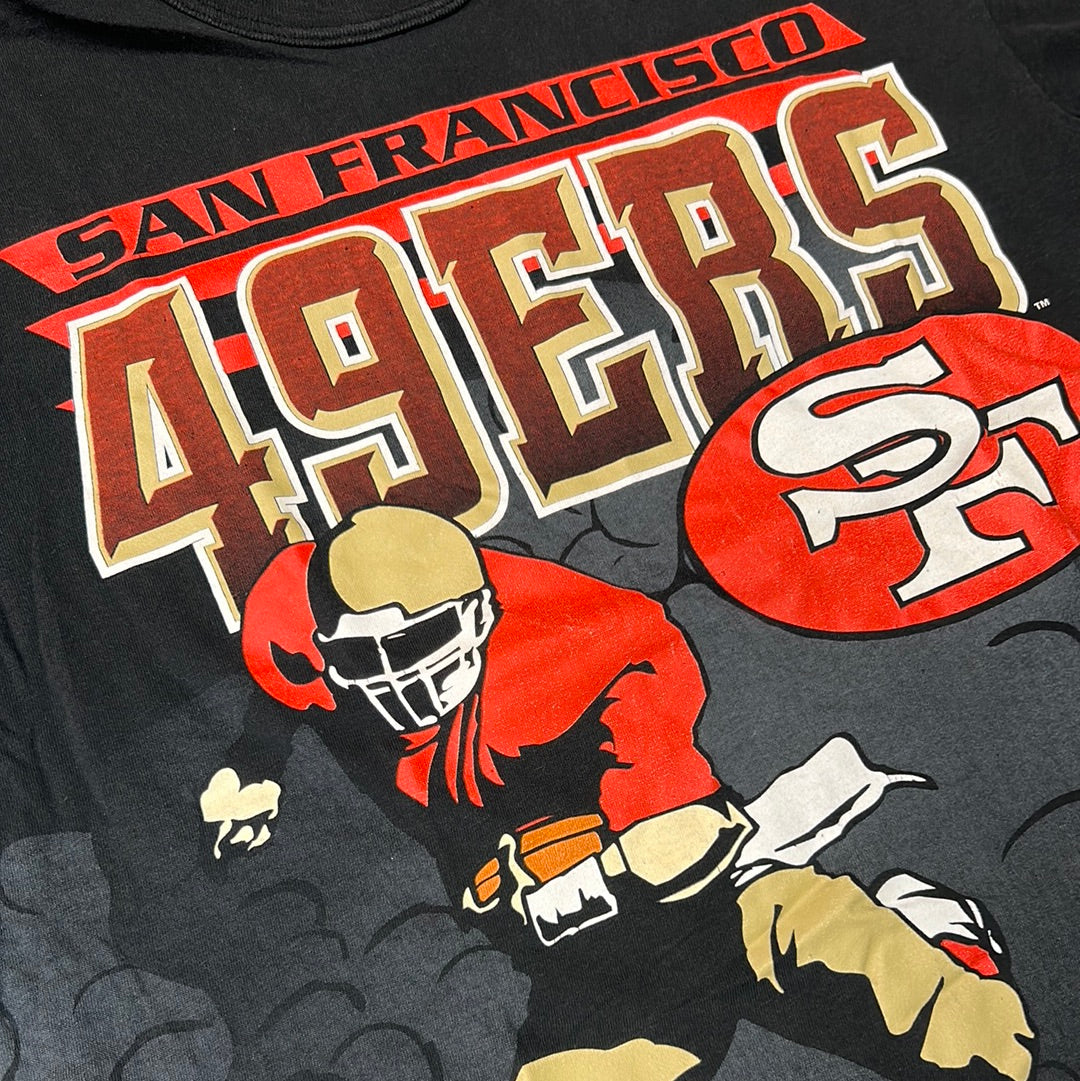 Rare Vintage 49ers T-Shirt Size L (Double sided, Single Stitched)