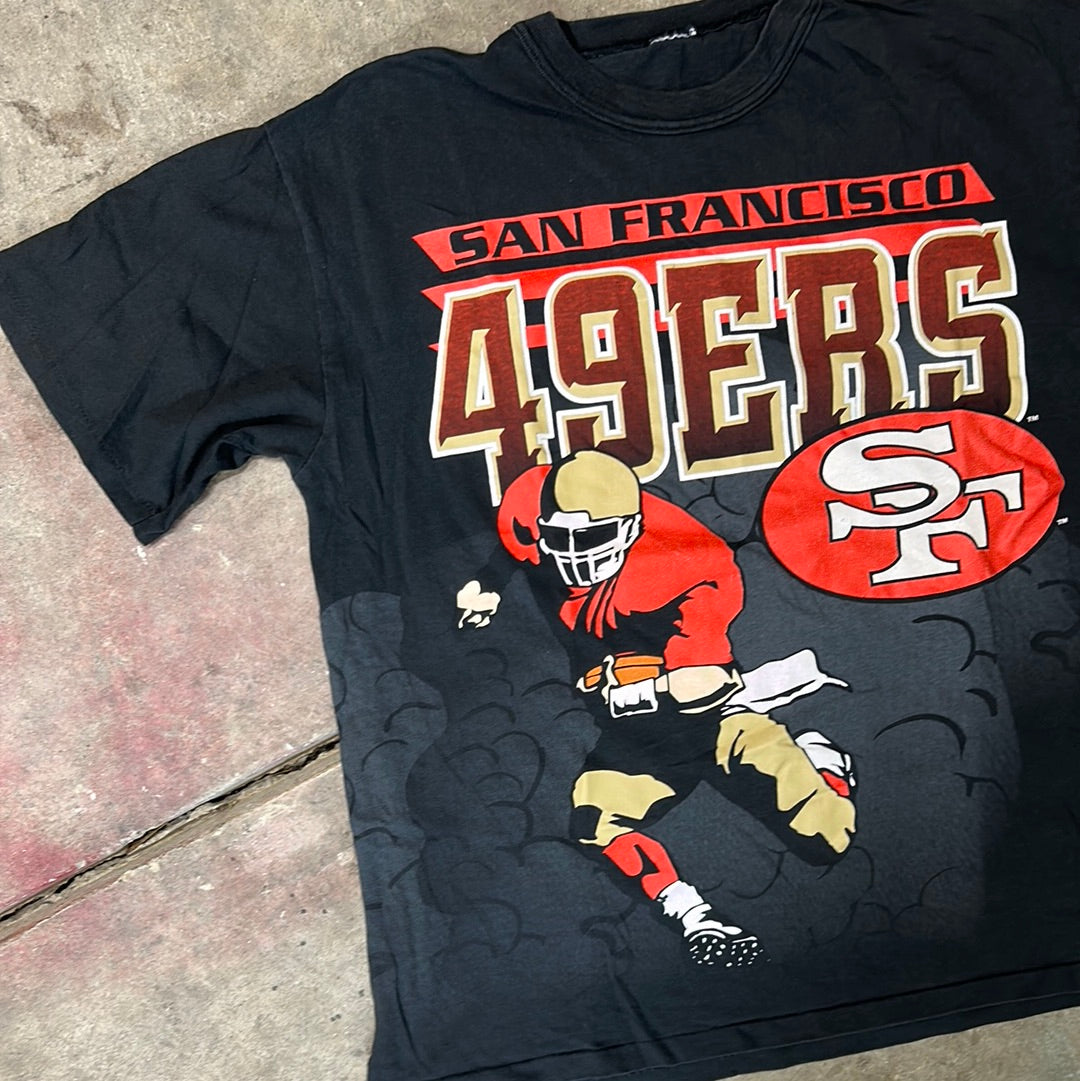 Rare Vintage 49ers T-Shirt Size L (Double sided, Single Stitched)