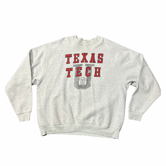 Vintage Texas Tech Sweatshirt Grey XL