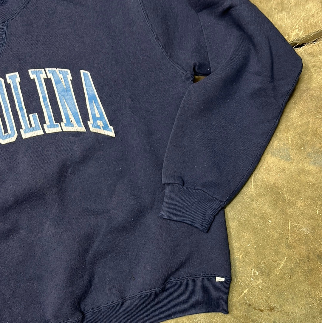 Vintage Russell Athletic UNC Tarheels Sweatshirt Blue Large